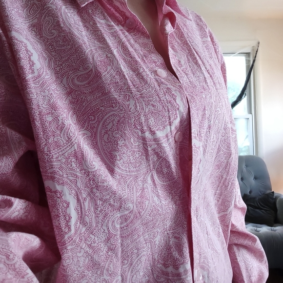 Delicate paisley detail button down shirt - Picture 6 of 7